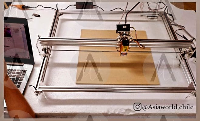 Cnc laser 6550 con laser diodo de 15W