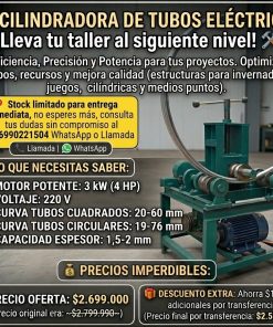 Cilindradora De Tubos Eléctrica